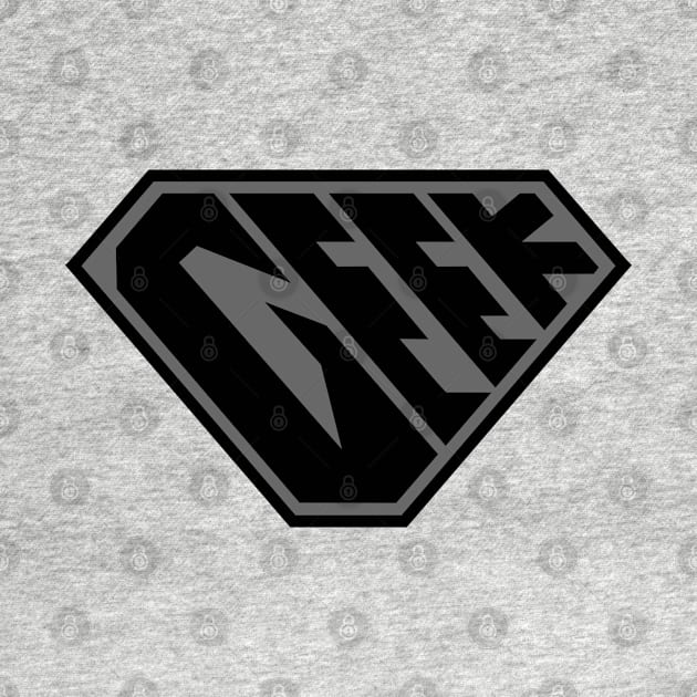 Geek SuperEmpowered (Black on Black) by Village Values